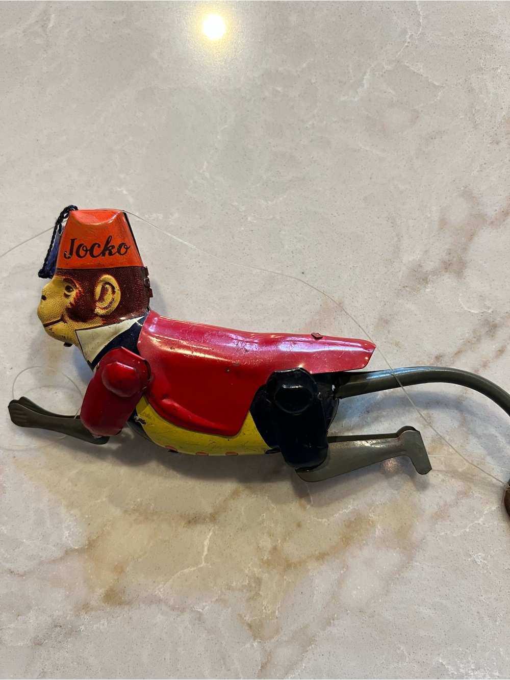 Vintage Line Mar Toys “Jocko” Climbing Monkey Tin Toy – Made in Japan WORKS